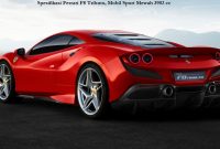 Spesifikasi Ferrari F8 Tributo, Mobil Sport Mewah 3902 cc